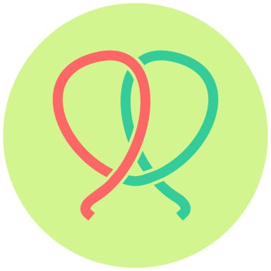 Simit ikonu. Basit resimleme