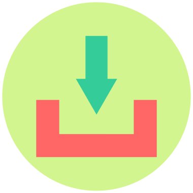 İndir. Web simgesi basit illüstrasyon