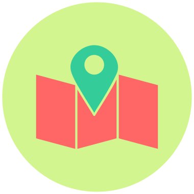 Harita iğnesi. Basit tasarım