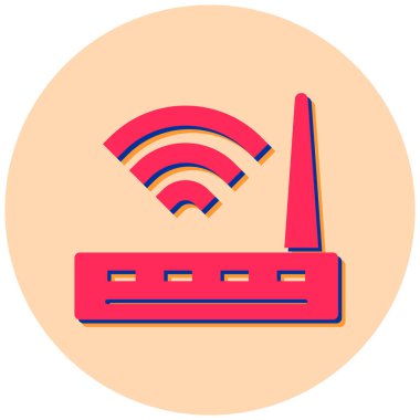 Wi-fi yönlendirici. Basit resimleme