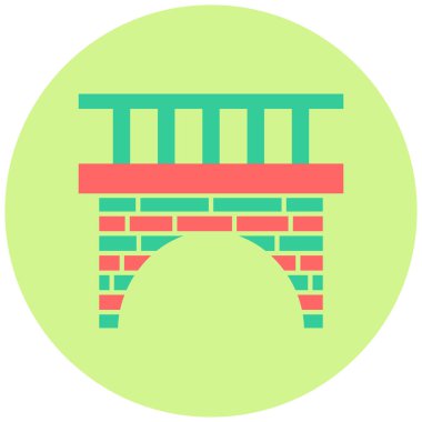 Bina. Web simgesi basit illüstrasyon