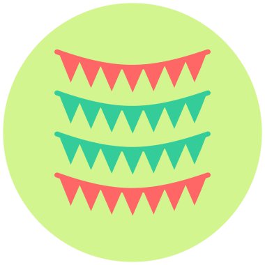 Çelenkler. Web simgesi basit illüstrasyon