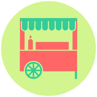 Dükkan. Web simgesi basit tasarım