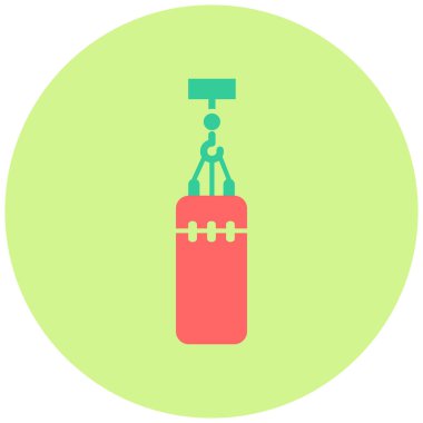 punç torba simgesi, basit tasarım vektör çizimi