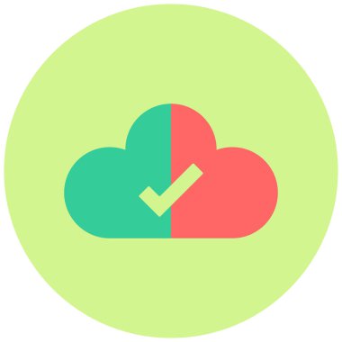 Modern Bulut Kontrol simgesinin vektör illüstrasyonu 