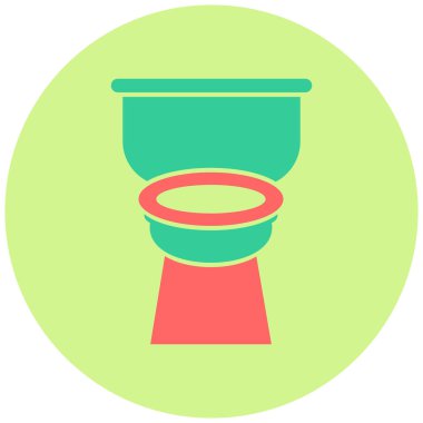 Tuvalet. Web simgesi basit illüstrasyon