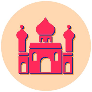 Cami. Web simgesi basit illüstrasyon