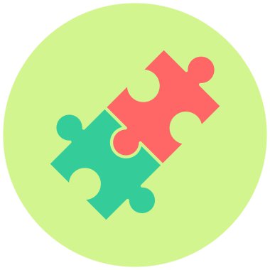 Bulmaca. Web simgesi basit illüstrasyon