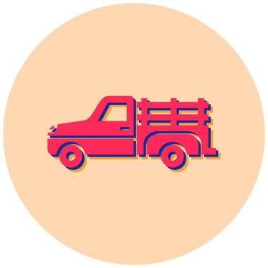 Kamyon. Web simgesi basit illüstrasyon