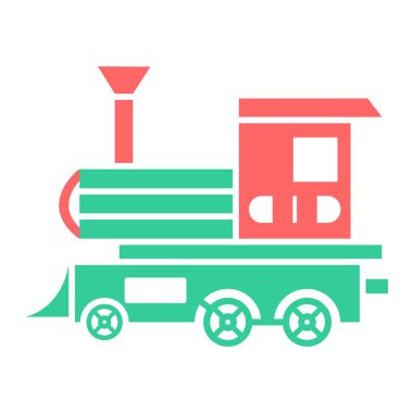 tren simgesi vektör illüstrasyonu
