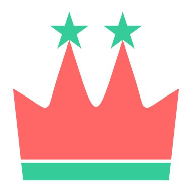 Taç simgesi, vektör illüstrasyonu