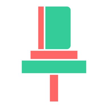 Bir binanın düz tasarımının vektör çizimi