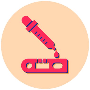 - Kan. Web simgesi basit illüstrasyon