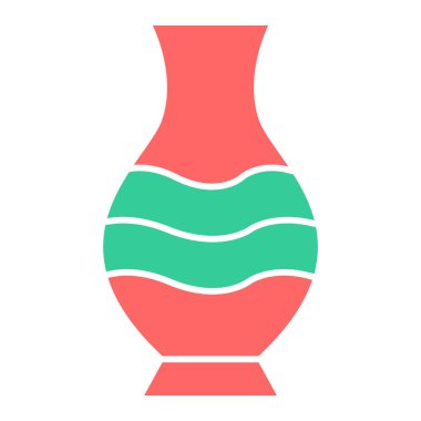 Vazo. Web simgesi basit illüstrasyon