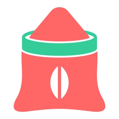 Tek besin simgesinin vektör illüstrasyonu