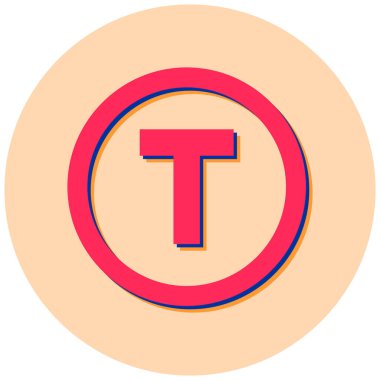 Yol tabelası. Web simgesi basit illüstrasyon