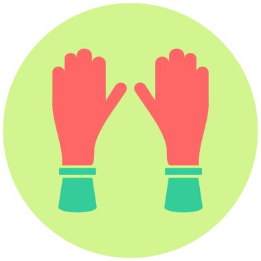 Eldiven. Web simgesi basit illüstrasyon