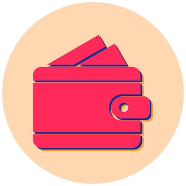 Cüzdan Düz Vektör Simgesi