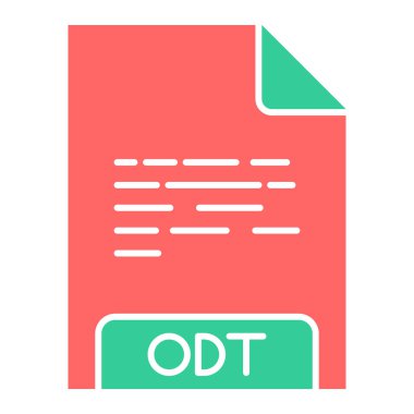 dosya biçimi simgesi, vektör illüstrasyonu