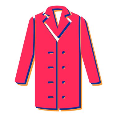 Ceket ikonu. vektör illüstrasyonu