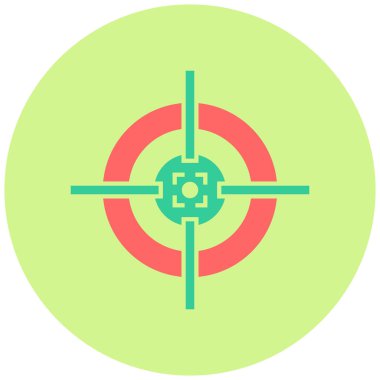 Hedef. Web simgesi basit illüstrasyon