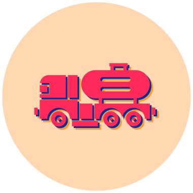 Kamyon. Web simgesi basit illüstrasyon