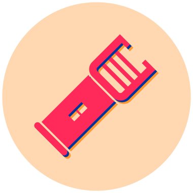 Şok tabancası. Web simgesi basit illüstrasyon