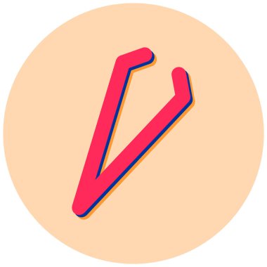 Kalem. Web simgesi basit illüstrasyon