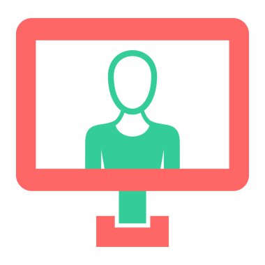 kullanıcı. Web simgesi basit illüstrasyon