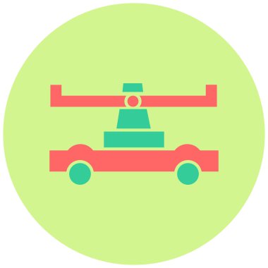 Draisine. Web simgesi basit illüstrasyon