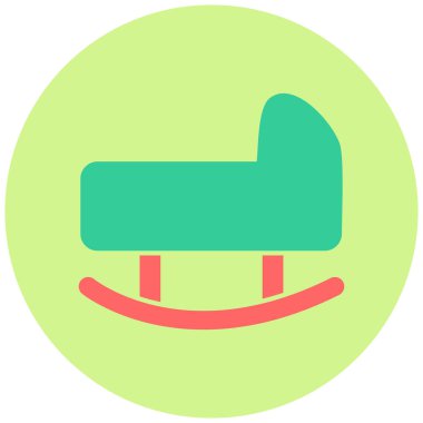 Bebek koltuğu ikon vektör illüstrasyonu