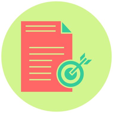 Belge. Web simgesi basit illüstrasyon