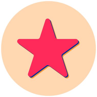 Yıldız. Web simgesi basit illüstrasyon