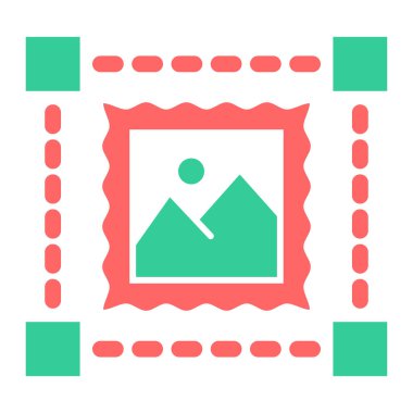 fotoğraf galerisi simgesi, vektör illüstrasyonu