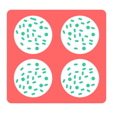 Pizzanın, yemeğin, yumurtanın ve diğer şeylerin vektör düz simgeleri..