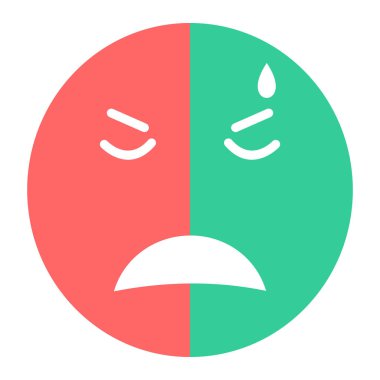 emoji. Web simgesi basit illüstrasyon