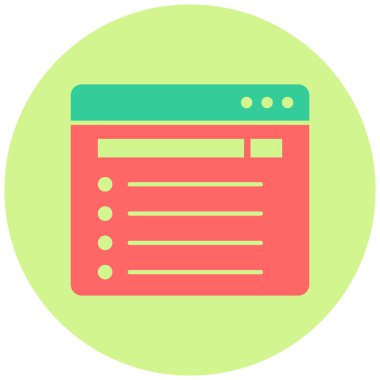 Alan adı. Web simgesi basit illüstrasyon