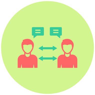 İletişim simgesinin vektör illüstrasyonu