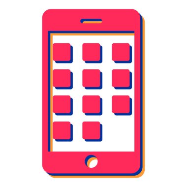 cep telefonu simgesi. vektör illüstrasyonu