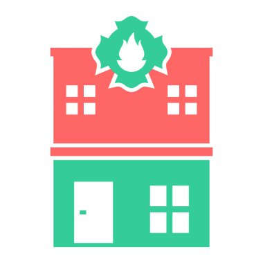 Ev. Web simgesi vektör illüstrasyonu