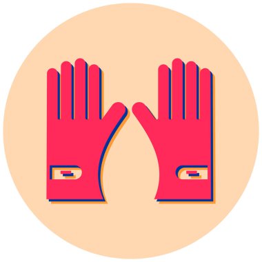 Eldiven. Web simgesi basit illüstrasyon