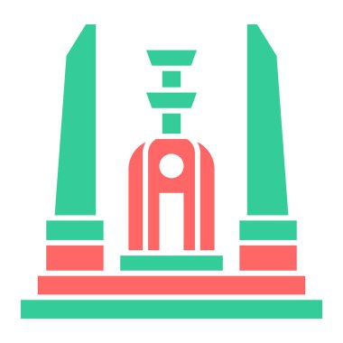 Modern yapı simgesinin vektör illüstrasyonu