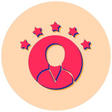 kullanıcı. Web simgesi basit illüstrasyon