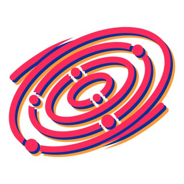 Bir zodyak kümesi için arka planın vektör çizimi.