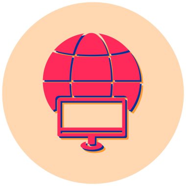 küresel ağ. Web simgesi