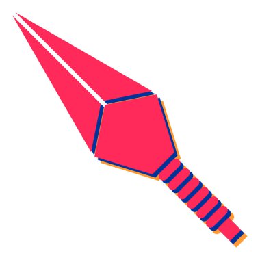 mızrak simgesi, basit tasarım vektör çizimi