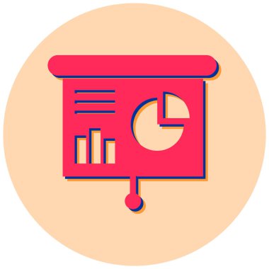 Sunum. Web simgesi basit tasarım