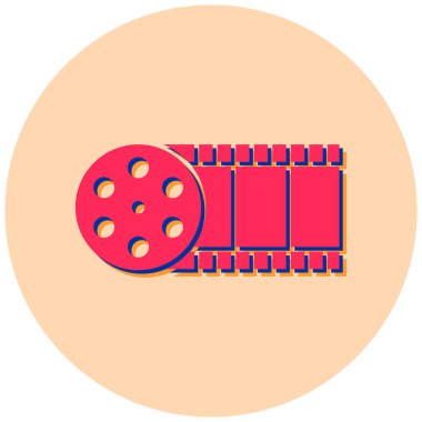 Film simgesinin vektör illüstrasyonu