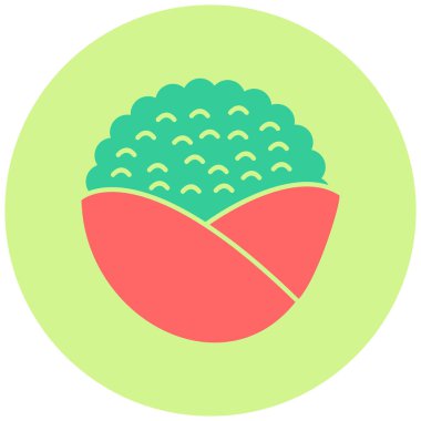 Karnabahar. Web simgesi basit illüstrasyon