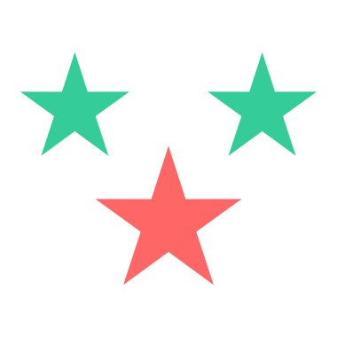 yıldız simgesi, vektör çizimi